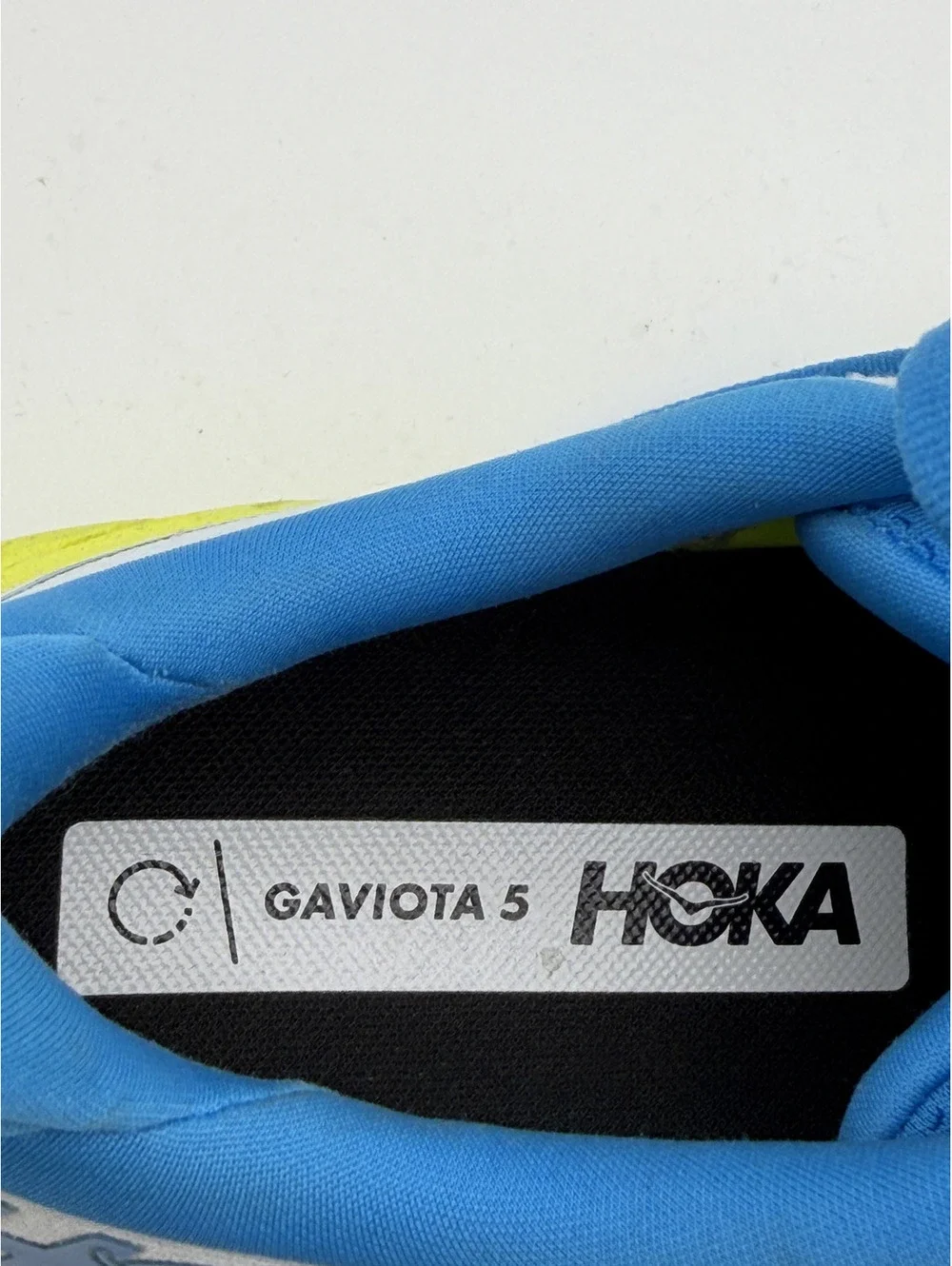 Hoka One One Men's Arahi 6 Running Shoes Size 10D White Blue Yellow